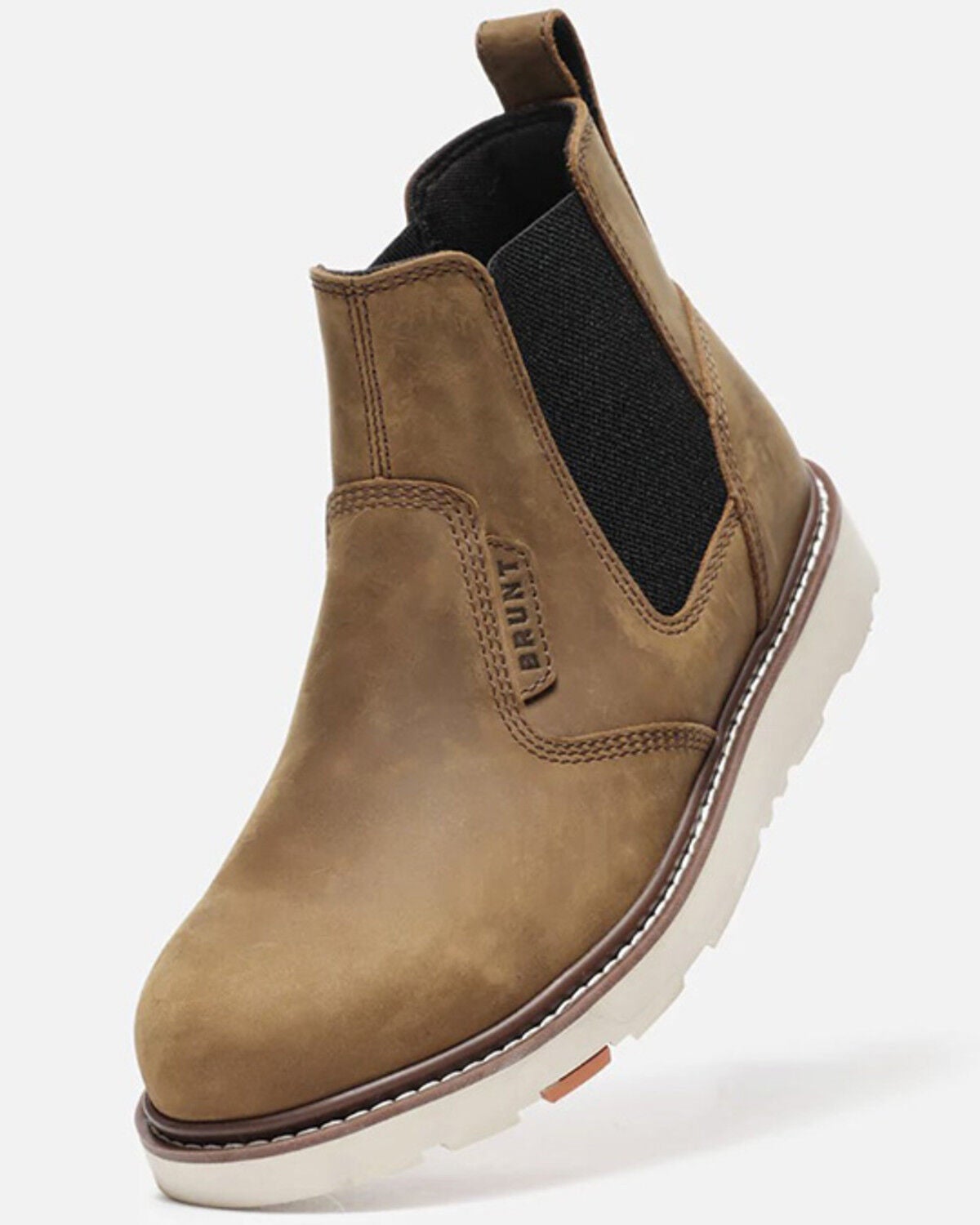 Image #3 - Brunt Workwear Men's Ohman 6" Slip-On Work Boots - Soft Toe, Brown, hi-res