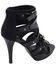 Milwaukee Performance Women's Ankle Strap Stiletto Sandals, Black, hi-res