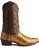 Image #2 - Laredo Men's Python Print Western Boots - Round Toe, Brown, hi-res