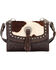 Image #1 - American West Women's Texas Two Step Crossbody Bag , Chocolate, hi-res