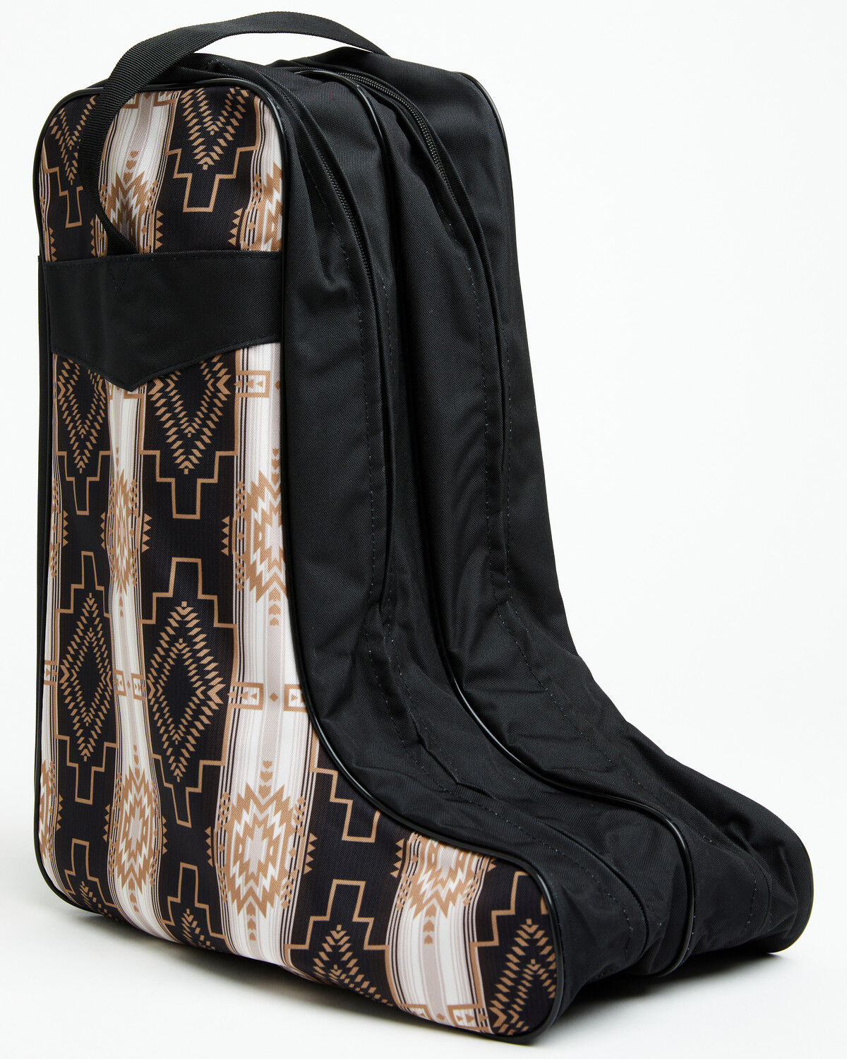 Image #1 - Boot Barn Southwestern Striped Boot Bag, Brown, hi-res