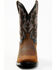 Image #4 - Durango Men's Westward Roughstock Western Performance Boots - Broad Square Toe, Dark Brown, hi-res