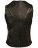 Image #2 - Milwaukee Leather Women's Studded Zip Front Vest - 5X, Black, hi-res