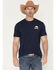 Image #1 - Hooey Men's Javelina Logo Short Sleeve Graphic T-Shirt, Navy, hi-res
