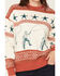 Image #3 - Panhandle Slim Women's Cowboy Crew Neck Long Sleeve, Rust Copper, hi-res
