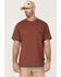 Image #1 - Hawx Men's Layered Work Pocket T-Shirt, Dark Red, hi-res
