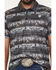 Image #3 - Rock & Roll Denim Men's Steerhead Print Short Sleeve Button-Down Stretch Polo Shirt, Black, hi-res
