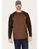 Image #1 - Cody James Men's Camo Color Block Long Sleeve Baseball Work T-Shirt, Brown, hi-res