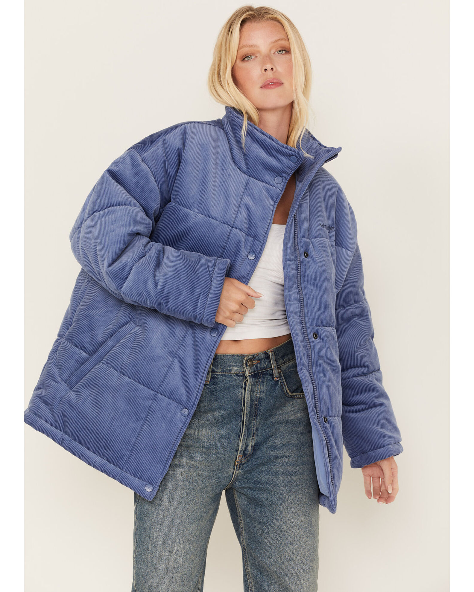 Wrangler Women's Corduroy Oversized Puffer Jacket | Boot Barn