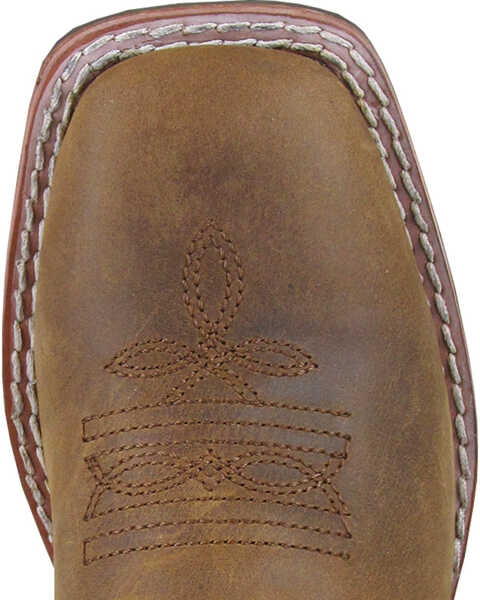 Image #2 - Smoky Mountain Boys' Green Jesse Western Boots - Square Toe , Brown, hi-res
