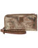 STS Ranchwear By Carroll Women's Flaxen Roan Wristlet Clutch, Gold, hi-res