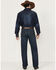 Image #3 - Cinch Men's Grant Dark Wash Relaxed Bootcut Performance Stretch Denim Jeans, Indigo, hi-res