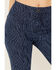 Rock & Roll Denim Women's Tiger Print High Rise Stretch Flare Jeans, Blue, hi-res