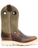 Double H Men's Domestic Roper Western Work Boots - Soft Toe, Brown, hi-res