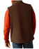 Image #2 - Ariat Men's Logan Southwestern Print Softshell Vest, Brown, hi-res