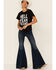 Blended Women's Hell Yeah Texas Graphic Short Sleeve Crop Tee  , , hi-res