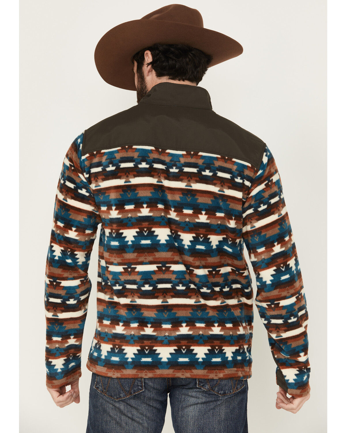 Image #4 - Ariat Men's Basis 2.0 Southwestern Print Long Sleeve 1/4 Zip Pullover, , hi-res