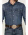 Image #3 - Kimes Ranch Men's Grimes Dark Indigo Wash Denim Long Sleeve Snap Western Shirt, , hi-res