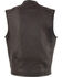Image #3 - Milwaukee Leather Men's Black Cool Tec Leather Vest - Big 5X, Black, hi-res