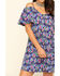 Image #4 - Red Label by Panhandle Women's Cold Shoulder Mini Dress, Navy, hi-res