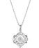 Image #2 - Montana Silversmiths Women's Refined Light Crystal Necklace, Silver, hi-res