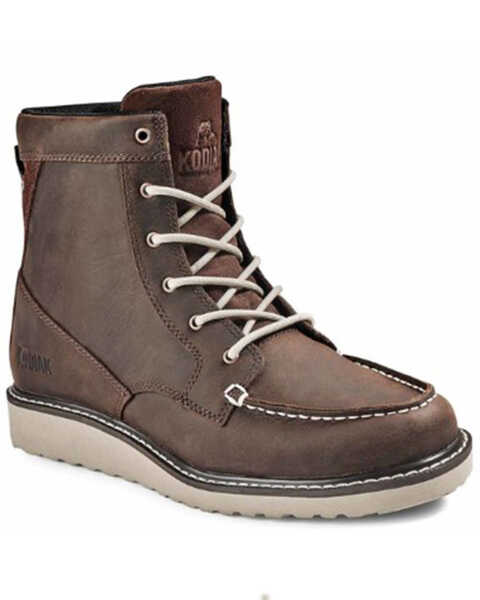 Kodiak Women's 6" Whitton Work Boots - Soft Toe, Dark Brown, hi-res