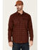 Image #1 - Cody James Men's FR Southwestern Plaid Print Long Sleeve Snap Work Shirt, Wine, hi-res