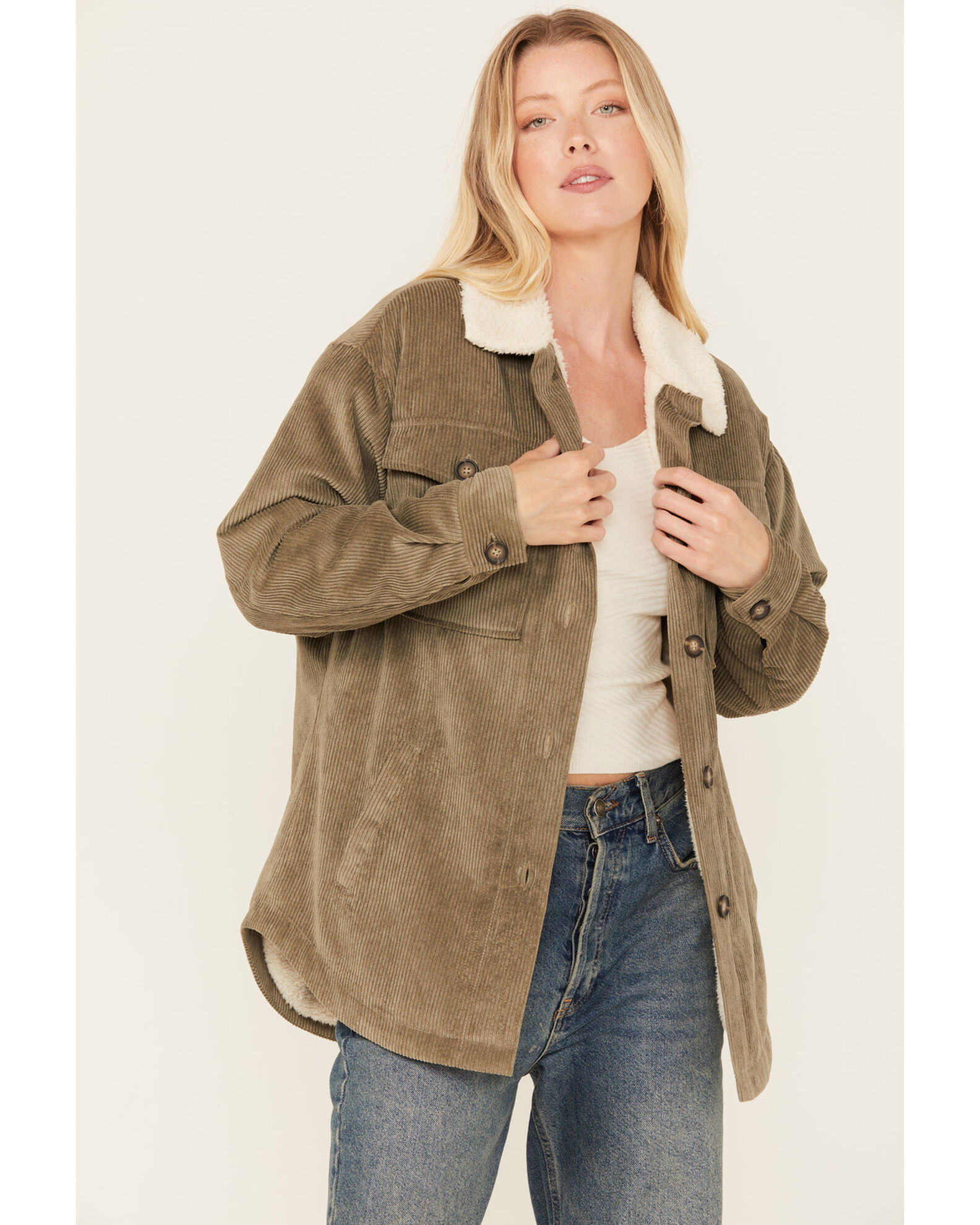 Corduroy sherpa on sale