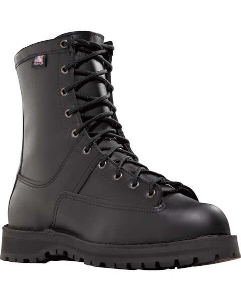 Image #1 - Danner Men's Recon 8" Uniform Boots - Round Toe , Black, hi-res
