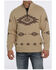 Cinch Men's 1/4 Zip Southwestern Print Pullover Sweater, Beige/khaki, hi-res