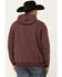 Image #4 - Ariat Men's Logo Sleeve Hooded Sweatshirt - Tall, Maroon, hi-res