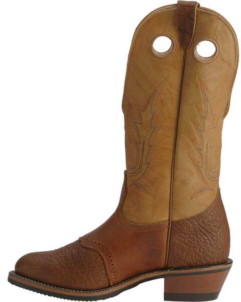 Image #3 - Boulet Men's Buckaroo Saddle Western Boots - Round Toe, Bay Apache, hi-res