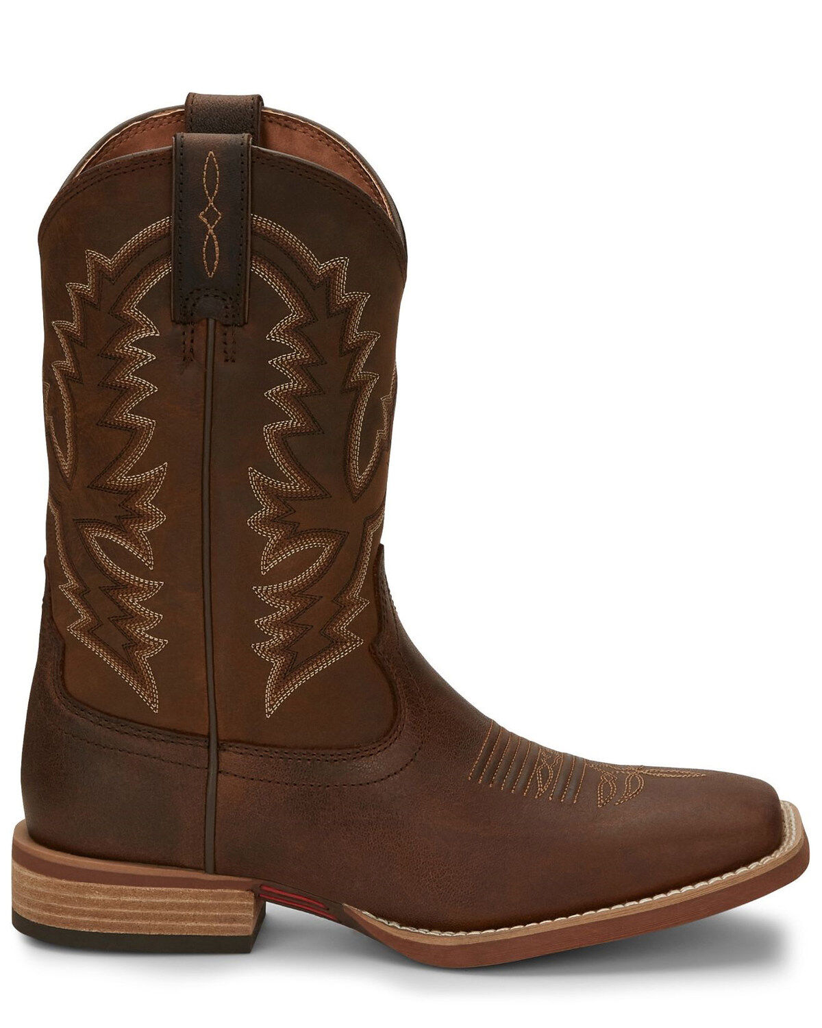 Image #2 - Justin Men's Tallyman Brown Western Boots - Broad Square Toe, , hi-res