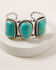 Idyllwind Women's The Perfect Trio Turquoise Cuff Bracelet, Silver, hi-res