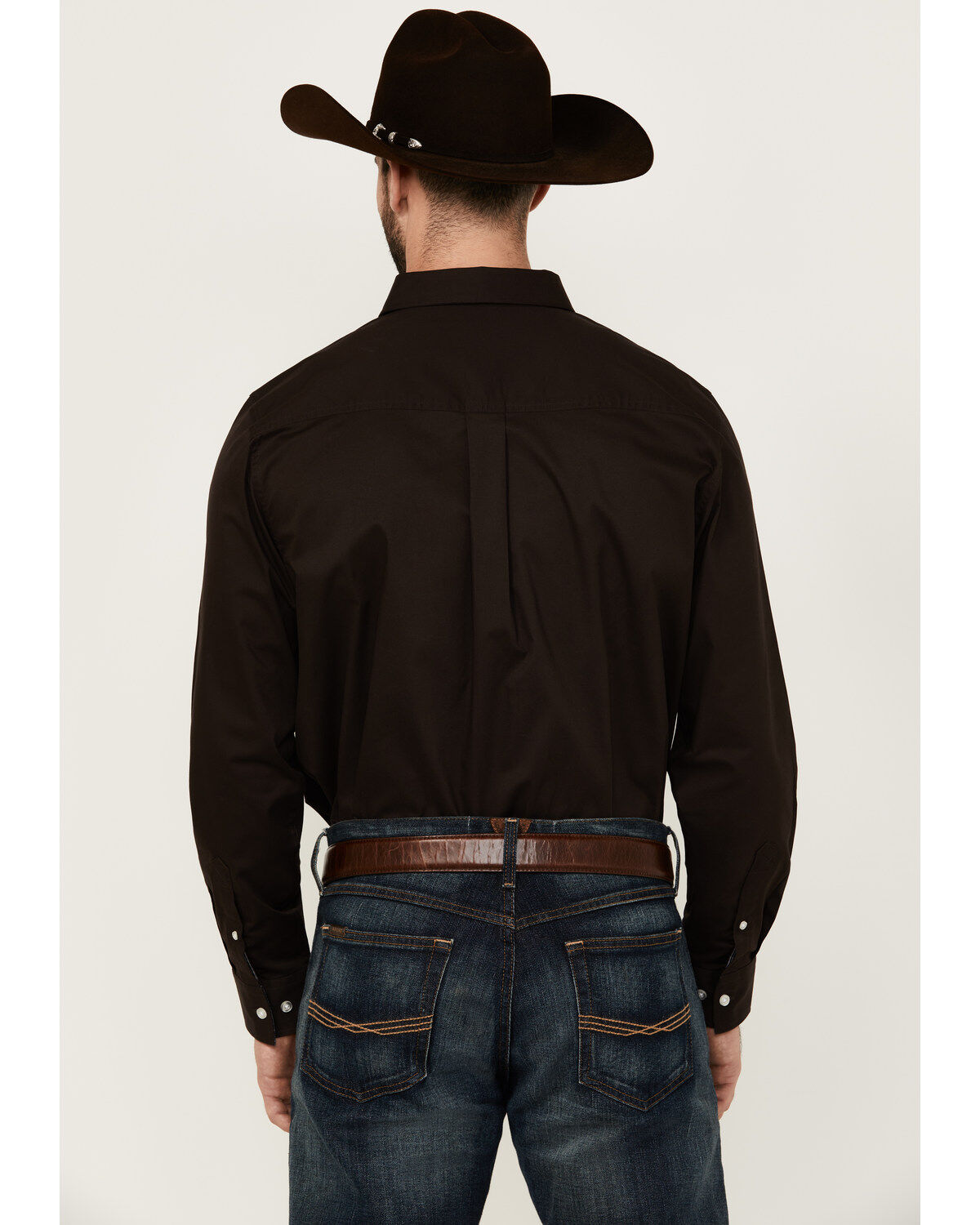 Product Name:  Cody James Men's Basic Solid Long Sleeve Button-Down Stretch Western Shirt