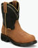 Image #1 - Justin Women's 8" Darby Wellington Work Boots - Nano Composite Toe, Brown, hi-res