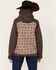 Image #4 - Cinch Women's Southwestern Print Fleece Lined Ski Coat, Grey, hi-res