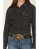 Image #3 - Ariat Women's Boot Stitch Kirby Long Sleeve Button-Down Stretch Western Shirt, Black, hi-res