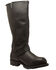 Ad Tec Men's Engineer Biker Boots - Round Toe, Black, hi-res