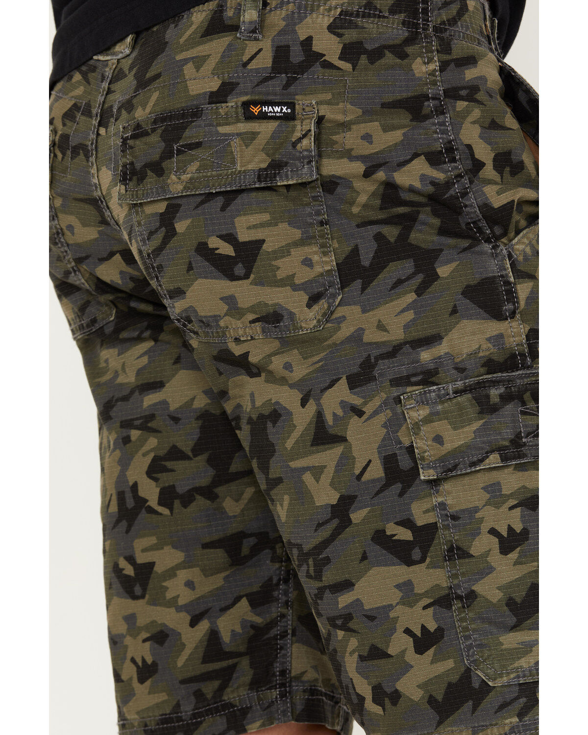 Image #4 - Hawx Men's Stretch Cargo Work Shorts, Camouflage, hi-res