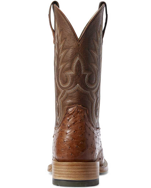 Image #3 - Ariat Men's Barker Brandy Full-Quill Ostrich Western Boots - Wide Square Toe, , hi-res