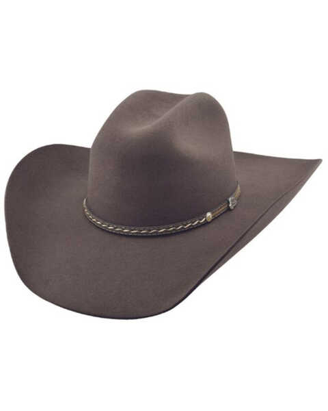 Justin Men's 6X Chocolate Crowell Western Felt Hat , Chocolate, hi-res
