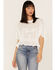 Free People Women's Fall In Love Tee, Ivory, hi-res