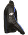 Image #2 - Milwaukee Leather Men's Combo Leather Textile Mesh Racer Jacket, Black/blue, hi-res