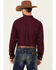 C‌inch Men's Solid Burgundy Button Long Sleeve Western Shirt, Burgundy, hi-res