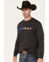 Image #2 - Ariat Men's Boot Barn Exclusive Americana Logo Long Sleeve Graphic T-Shirt, Black, hi-res
