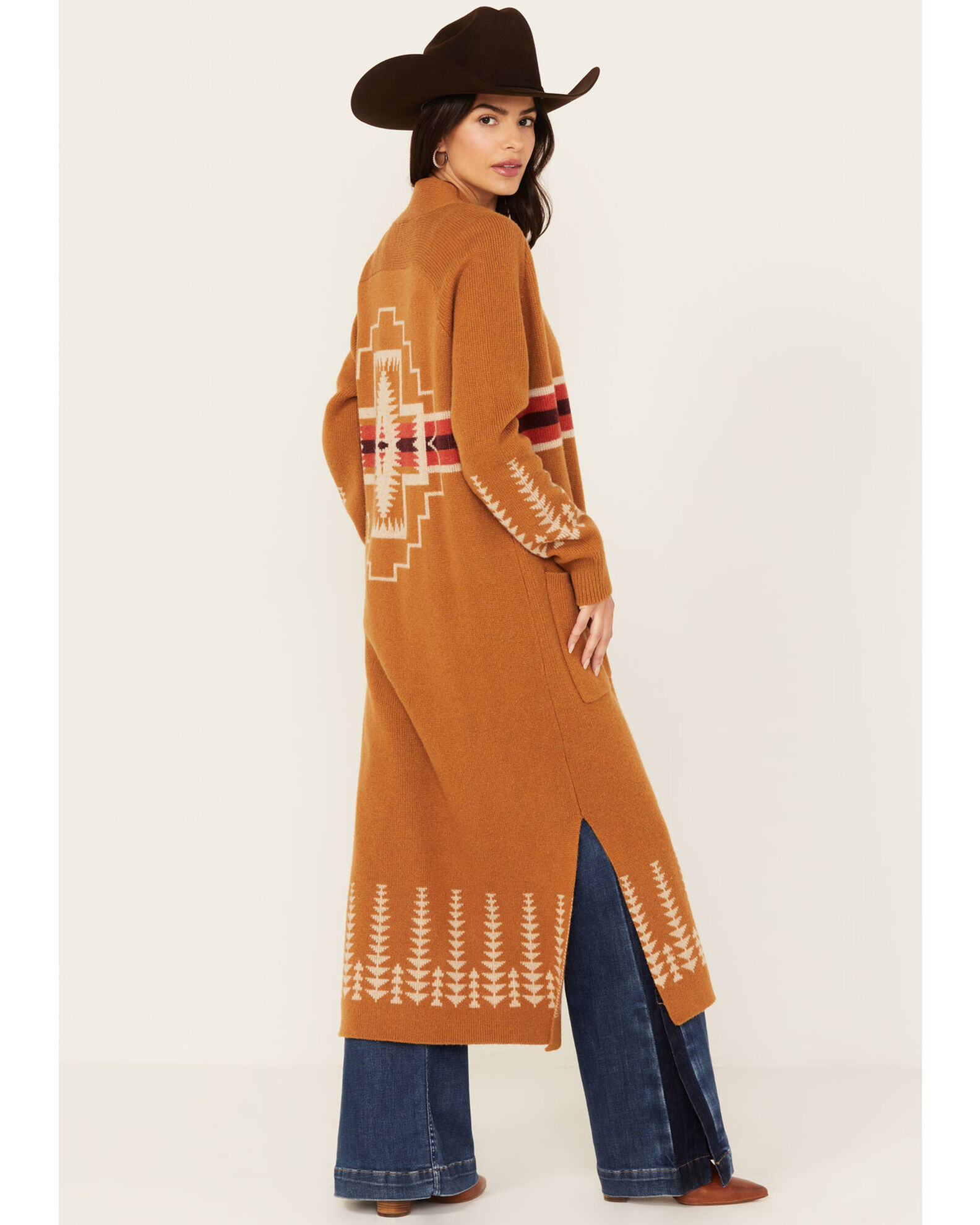 Product Name Pendleton Women s Print Duster Sweater