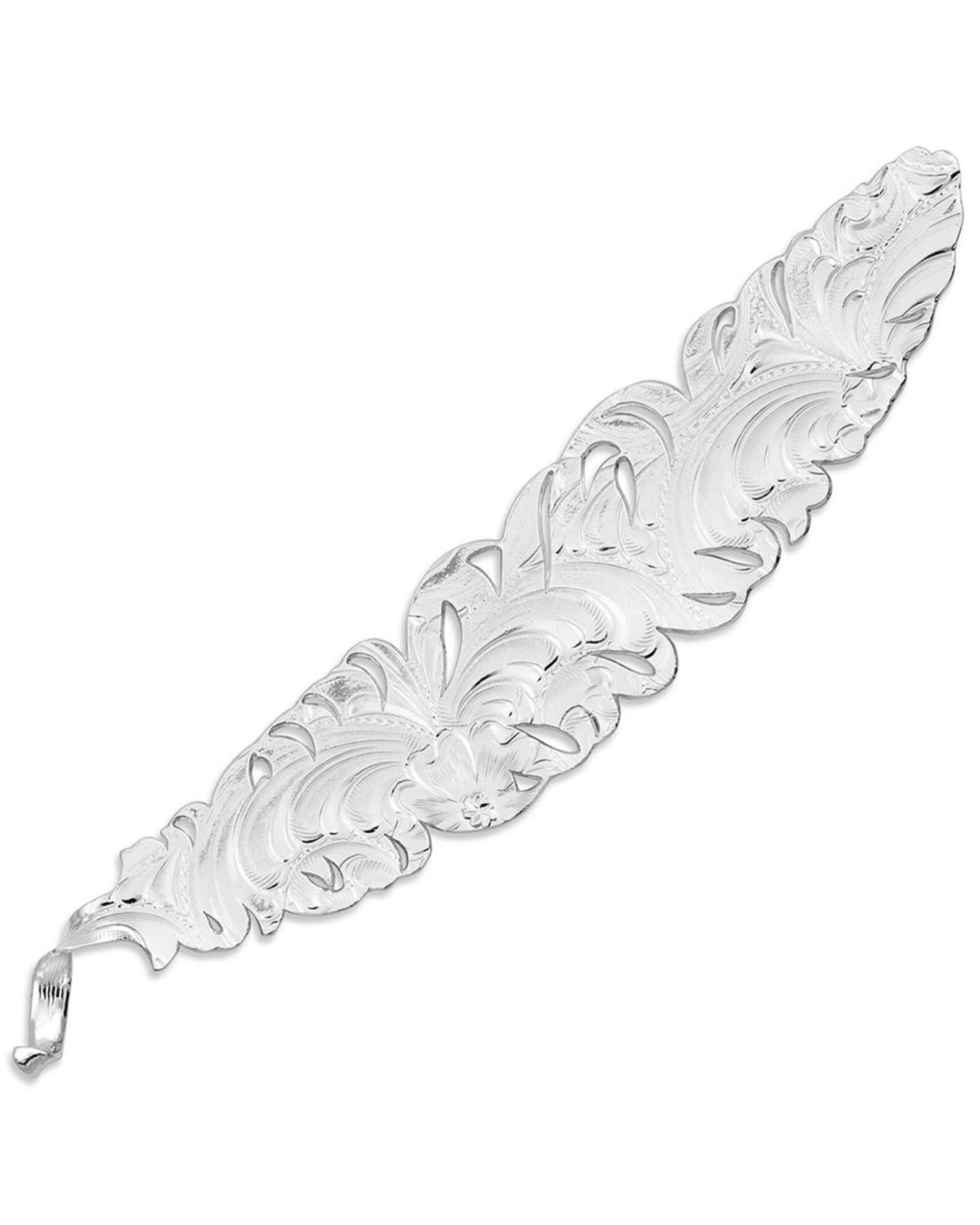 Image #2 - Montana Silversmiths Women's Red, White, & Blue Montana Hat Feather, Silver, hi-res
