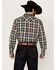 Image #4 - Roper Men's West Made Plaid Print Long Sleeve Snap Western Shirt, Brown, hi-res