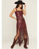 Image #5 - Idyllwind Women's Roycroft Faux Leather Fringe Bustier Top, Cherry, hi-res